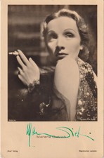 MARLENE DIETRICH autografo