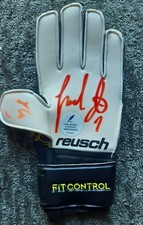 Guanto calcio puma gara Portiere autografato Sebastiano Rossi