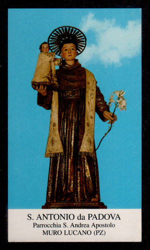 Santino holy card - b4,