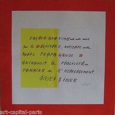 JACQUES VILLEGLE SÉRIGRAPHIE