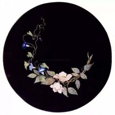 Tavolo rotondo marmo nero