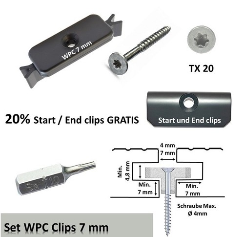 Wpc uni clip fissaggio - wpc,