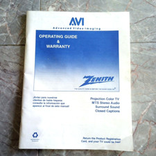 Zenith AVI Projection Color TV
