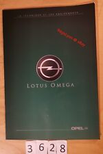 OPEL LOTUS OMEGA Techniques et