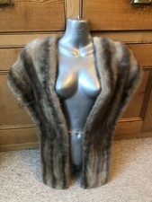 Stola pelliccia visone zaffiro