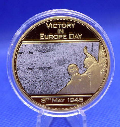 Moneta medaglia day victory - medaglia, ve