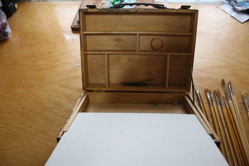 Scatola vintage legno - in,