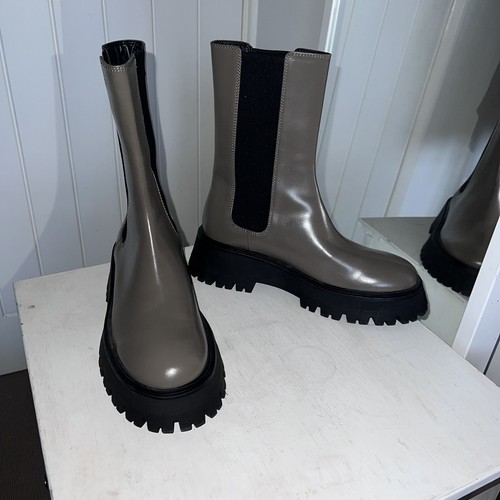 Stivali chelsea zara - zara, verde