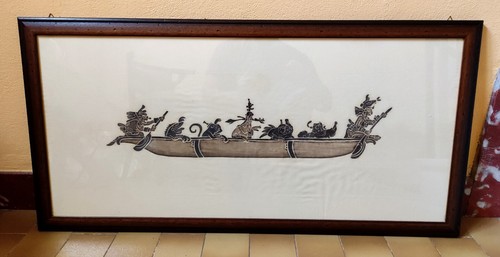 Antico quadro canoa maya - canoa,