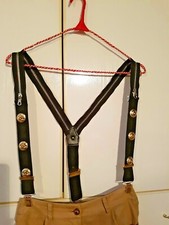 Bretelle donna nero con zip e borchie dorate CHANEL - very VINTAGE anni '80!! -