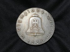 WWII Medaglia Olimpica 1936 Auto Stern Fahrt  capsula omaggio