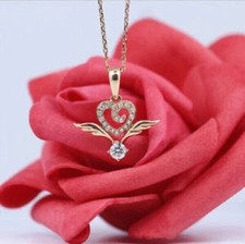 Ciondolo ala angelo cuore