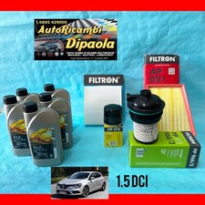 KIT TAGLIANDO RENAULT MEGANE IV SCENIC IV 1.5 DCI 5L 5W30 + KIT 4 FILTRI