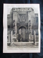 Siviglia: Cattedrale e Porta del perdono + Torre della Giralda Stampa del 1928