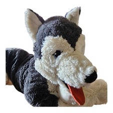 Peluche Ikea Siberian Husky Lupo Peluche Cane Grande 27" Floppy Giocattolo LEGGI