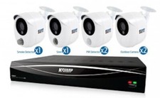 KGUARD HD881-6KT01 HYBRID HD KIT DVR@8CH E 6 CAM@1080P CON SENSORE ANTIFURTO, SI