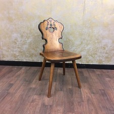 Voglauer Sedia Stile Rustico Braun Antico Anno 1700 Forma Cuore Sala Stube