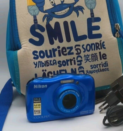 Nikon coolpix w100 blue - coolpix,
