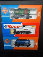 Roco x4 carri cisterna "4337E ARAL-AGIP-4336E TEXACO-46799  SJ STATOIL" USATO  