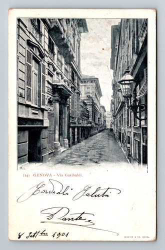 Italia genova via garibaldi - italia-,