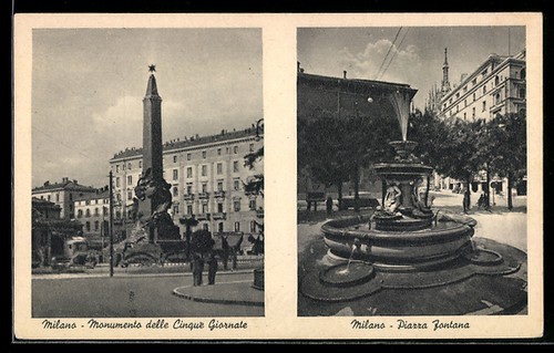 Milano monumento delle cinque - monumento,