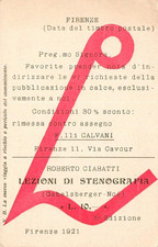 ec191 cartolina firenze