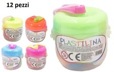 x Set 12 Pezzi Plastilina Mela