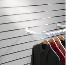 6 Slatwall Display Pannelli Grigio Arredamento Negozi 1200mm X & Inserti Nuovo