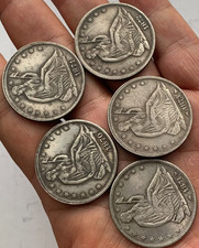 1870-1874 CC Seduto Liberty Argento Mezzo Dollaro 50C Alta Qualità Lotto di 5