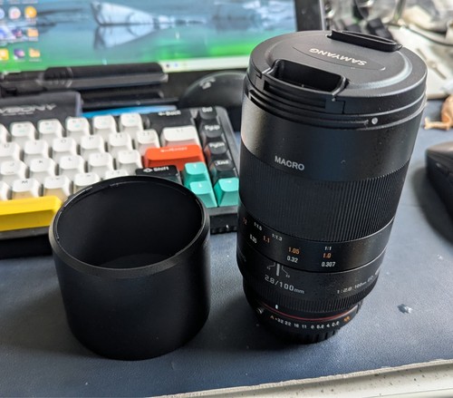 Samyang 100 mm - nuovo),