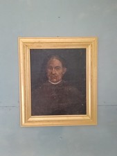 Antico ritratto olio - ritratto, su