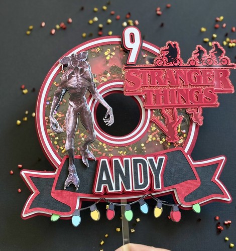 Stranger things cake topper - cake,