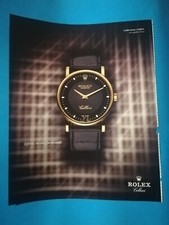 CLIPPING DI GIORNALE PUBBLICITA' ROLEX GENEVE CELLINI OROLOGIO DA COLLEZIONE(96)