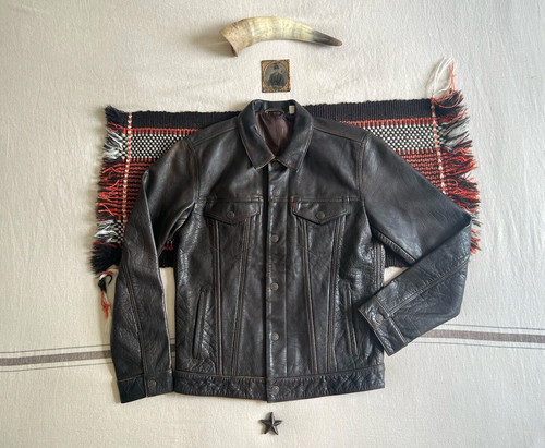 Giacca camionista levi pelle - giacca, levi's