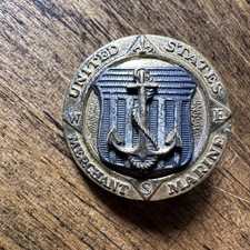 WWII US Merchant Marine USMM A.E. Spilla insegna Co. Sterling