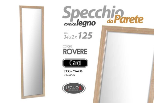 Specchio parete rovere - specchio, da