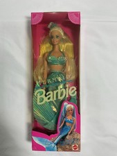 Mattel 1991 Sirena Barbie Bambola Cambia Colore, Capelli Lunghi, Vintage