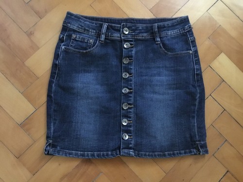 Minigonna jeans elasticizzata - minigonna,
