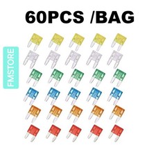 60 Pezzi Mini Fusibili Auto