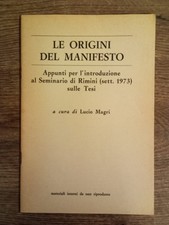 le origini del manifesto lucio