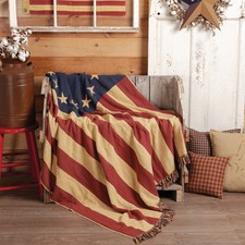 Old Glory Woven Throw 50x60