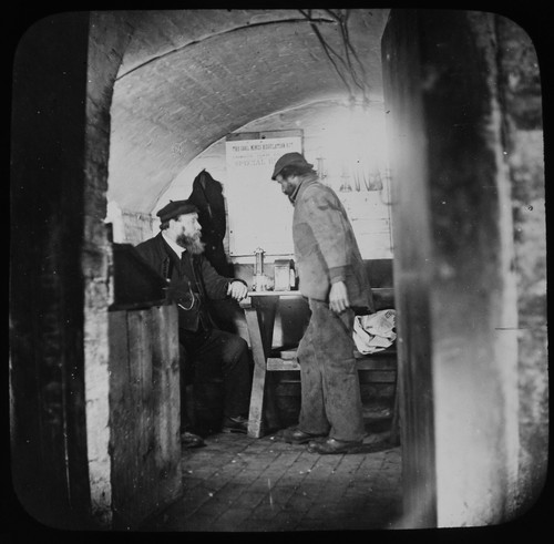 Coal miners mining - coal, c1888