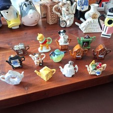 Paul Cardew Miniature Teapot Collection Perfect Condition