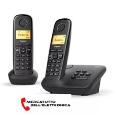 Telefono Cordless Gigaset A270A Duo Vivavoce Rubrica Segreteria 25 Illuminato