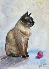 Gatto siamese 21*15 cm animale