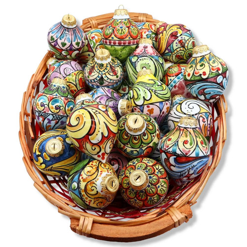 Pallina natale ceramica - pallina,