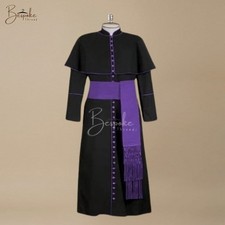 Black Roman Clergy Cassock