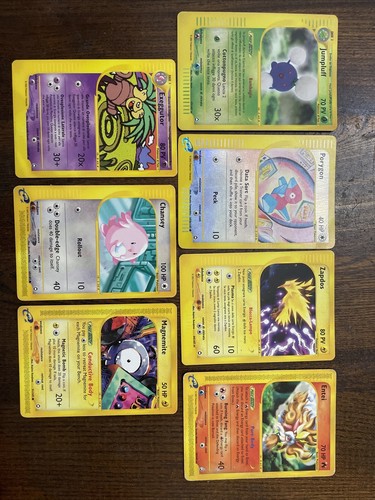 Lotto carte pokemon aquapolis - carte,