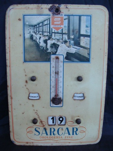 Calendario con termometro