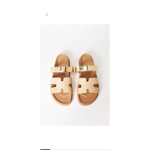 Harlee sandali piatti oro - jf,